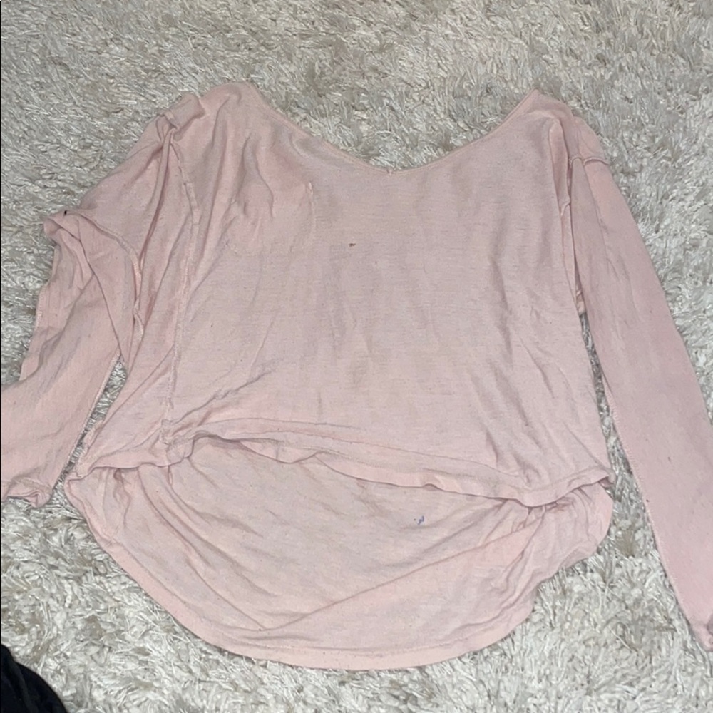 Loose flow pink longsleeve